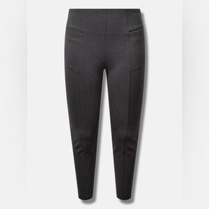 Torrid Pull On Pencil Skinny Studio Luxe Ponte Pant Charcoal
